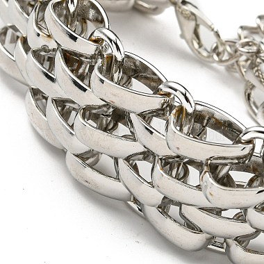 Iron Multi-strand Wide Bracelets for Women(NJEW-K261-13P)-3