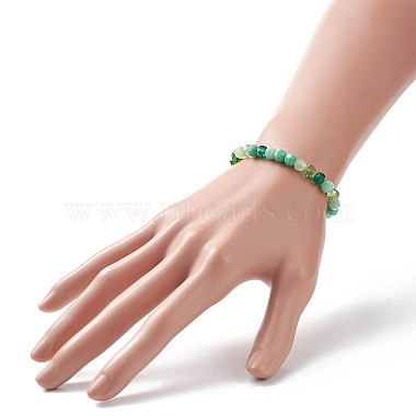 Bracelets pour enfants en perles de verre à facettes de couleur dégradée(BJEW-JB09173)-3