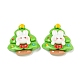 Christmas Rabbit Theme Opaque Resin Decoden Cabochons(CRES-B022-04D)-1