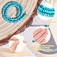 2 Strands Faceted Rondelle Synthetic Turquoise Beads Strands(TURQ-AR0001-38)-3
