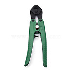 Carbon Steel Plated Wire Cutter Pliers, Sea Green, 21x6.1x2.1cm(TOOL-N008-05)