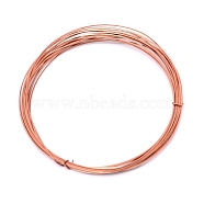 Square Bare Copper Craft Wire, Raw Copper Wire, Copper Jewelry Craft Wire, 21 Gauge(0.7mm), 5m/roll(CWIR-WH0007-03R)