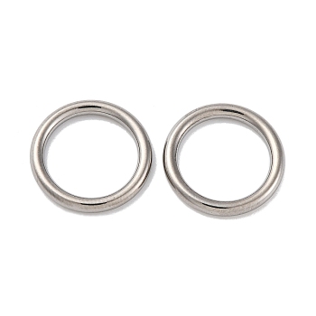 201 Stainless Steel Closed Jump Rings, Round, Stainless Steel Color, 16x2mm, 12 Gauge, Inner Diameter: 12mm