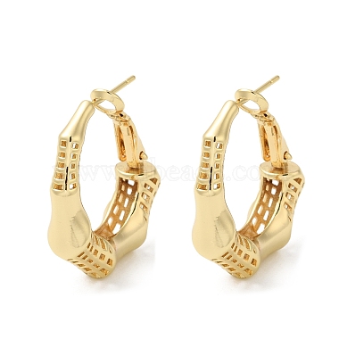 Bamboo Brass Earrings
