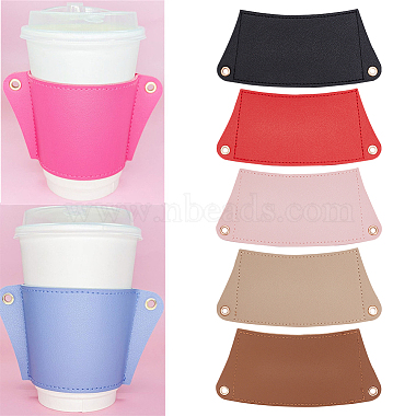 WADORN 5Pcs 5 Colors PU Leather Heat Resistant Reusable Cup Sleeve(AJEW-WR0001-58A)-3