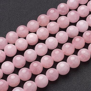 Natural Rose Quartz Beads Strands(GSR14mmC034)-2