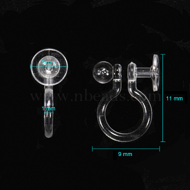 Plastic Clip-on Earring Findings(KY-F007-03)-4