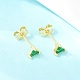 Brass Micro Pave Cubic Zirconia Stud Earrings(EJEW-F405-22D-G05)-1