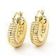 Brass Croissant Chunky Hoop Earrings for Women(KK-D080-16G-02)-1