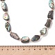 colliers de perles en nacre d'ormeau naturelle(NJEW-JN05972)-4