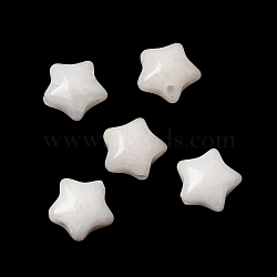 Natural White Jade Beads, Star, 7.5x8x4.5mm, Hole: 1mm(GG-CBA27E8-A02)
