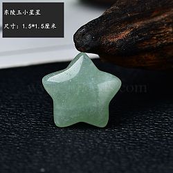 Natural Aventurine Star Display Decorations, for Home Office Desk Decoration, 15x15mm(PW-WG23045-06)