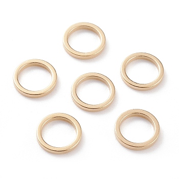Brass Linking Rings, Long-Lasting Plated, Round Ring, Real 24K Gold Plated, 8x1mm, Inner Diameter: 6mm