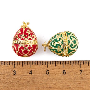 Brass Enamel Pendants(KK-E112-13G)-4