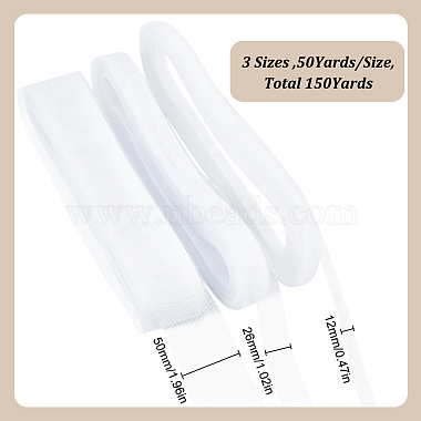 3 Rolls 3 Styles Polyester Gauze Ribbon(OCOR-HY0002-37B)-2