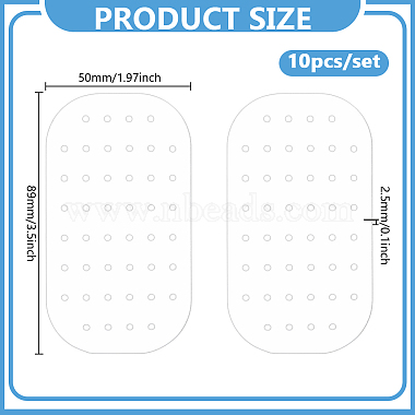 10Pcs Acrylic Earring Organizer Display Cards(EDIS-WH0012-49B)-2
