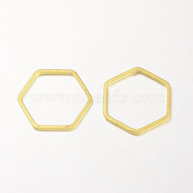 Golden Hexagon Brass Links