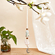 Natural Rose Quartz & Green Aventurine Pendant Decorations(HJEW-WH0036-14)-4