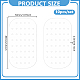 10Pcs Acrylic Earring Organizer Display Cards(EDIS-WH0012-49B)-2
