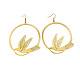 201 boucles d'oreilles dangle en acier inoxydable(FS-WG439CD-02)-2