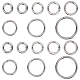 Pandahall Elite 16pcs 8 styles anneaux de porte à ressort en alliage(FIND-PH0007-80P)-1