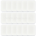20Pcs Sponge Cosmetics Makeup Powder Puff, Rectangle, White, 5.5x4.5x0.7cm(FIND-CN0002-12)