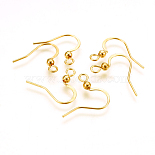 Golden Stainless Steel Earring Hooks(X-STAS-P220-13G)