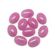 Natural White Jade Cabochons, Dyed, Oval, Orchid, 18x13x5mm(G-R415-13x18-20)