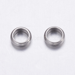 304 Stainless Steel Beads, Rondelle, Stainless Steel Color, 5x2mm, Hole: 3mm(X-STAS-K146-064-5mm)