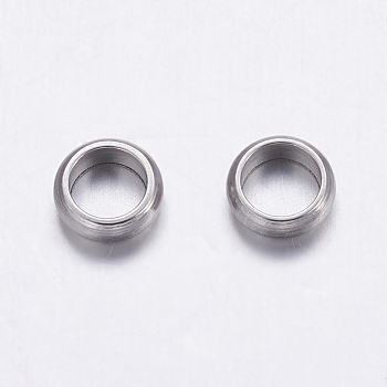 304 Stainless Steel Beads, Rondelle, Stainless Steel Color, 5x2mm, Hole: 3mm