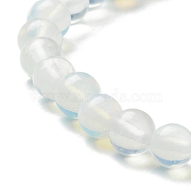 Bracelets élastiques en perles opalite(BJEW-A117-B-07)-6