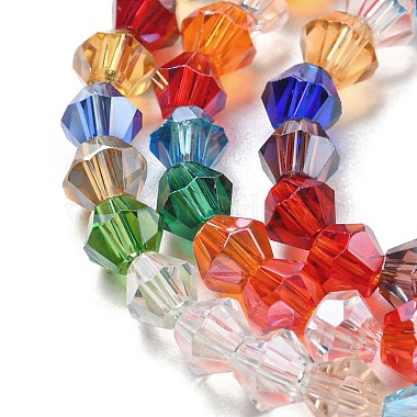 transparentes perles de verre de galvanoplastie brins(GLAA-F029-3mm-C29)-3