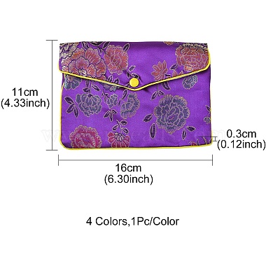 Rectangle Floral Embroidery Cloth Zipper Pouches(ABAG-YW0001-03D)-3
