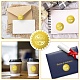 34 Sheets Self Adhesive Gold Foil Embossed Stickers(DIY-WH0509-045)-4
