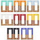 Olycraft 16Pcs 8 Colors Resin & Walnut Wood Links/Connectors(RESI-OC0001-07)-2