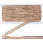 Jute Ribbon, for Curtain Accessories, with Cardboard Paper Display Cards, BurlyWood, 3/4 inch(20mm)(OCOR-GF0006-49)