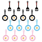 20Pcs 4 Styles Alloy Enamel Pendants, Mixed Color, 24~28x4~14.5x1.5~3mm, Hole: 1.5mm, 5pcs/style(ENAM-YW0008-57)