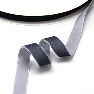 3/4 inch Single Face Velvet Ribbon, Slate Gray, 3/4 inch(19.1mm), about 25yards/roll(22.86m/roll)(OCOR-R019-19.1mm-189)