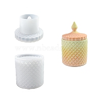 DIY Candle Silicone Molds, for Candle Making, Column, White, 9x9cm, Inner Diameter: 7.3cm(AJEW-M227-02A)