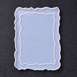 DIY Photo Frame Silicone Molds, Resin Casting Molds, For UV Resin, Epoxy Resin Jewelry Making, Rectangle, White, 179x127x9mm, Inner Diameter: 170x121mm(DIY-H154-01D)