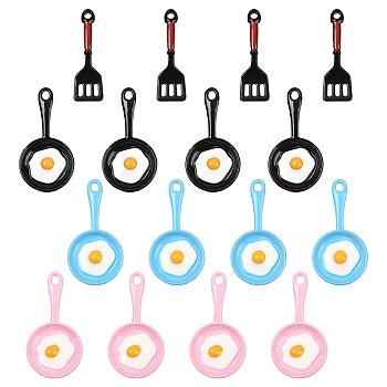 20Pcs 4 Styles Alloy Enamel Pendants, Mixed Color, 24~28x4~14.5x1.5~3mm, Hole: 1.5mm, 5pcs/style