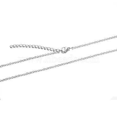 304 Stainless Steel Cable Chain Necklace(X-STAS-T040-PJ204-60)-2