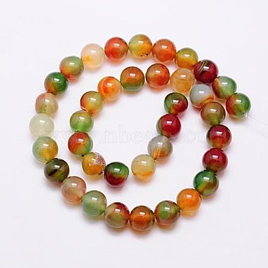 Natural Peacock Agate Beads Strands(X-G-G444-10mm-02)-2