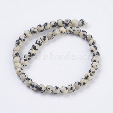 Natural Dalmation Jasper Beads Strands(X-G-G515-4mm-06)-2