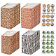 2 Sets 2 Styles Rectangle Animal Skin Print Kraft Paper Bags(ABAG-OC0001-03)-1