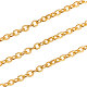 Brass Flat Oval Cable Chains(CHC-CJ0001-18-NR)-4