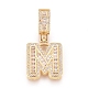 Brass Micro Pave Cubic Zirconia Pendants(KK-D156-01G-M)-1