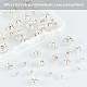 chgcraft 80pcs 4 perles creuses en laiton de style(KK-CA0001-65S)-4