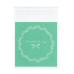 Rectangle OPP Cellophane Bags, Medium Turquoise, 13.5x9.7cm, Unilateral Thickness: 0.035mm, Inner Measure: 10.5x9.7cm, about 95~100pcs/bag(OPC-I005-02C)