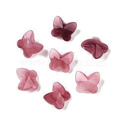 Acrylic Beads, Butterfly, Imitation Gemstone, Indian Red, 11x12x7.5mm, Hole: 1mm, 1064pc/500g(OACR-U005-06G)